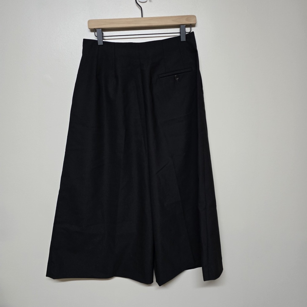 Sandro Hodei Culottes Pants 40 EU 8 US Black Pleated Cropped‎ Wide Leg - Picture 5 of 9